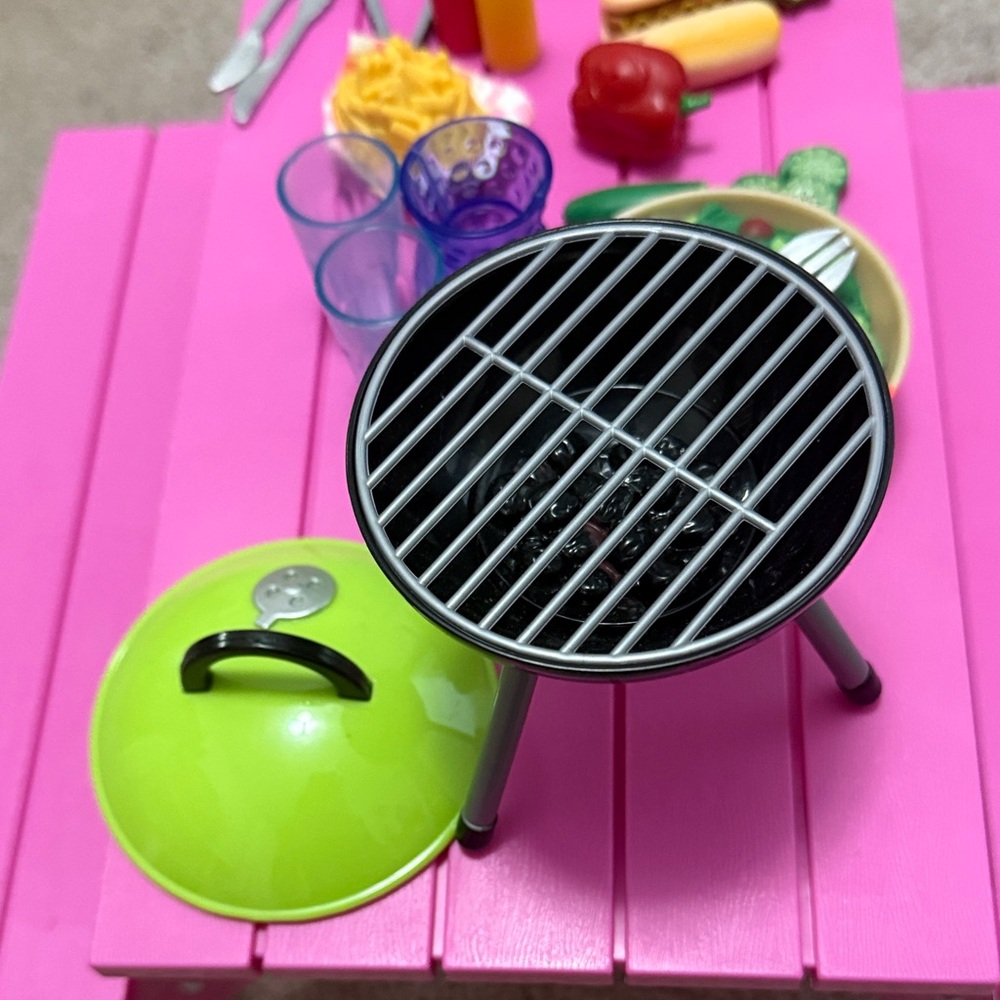 Our Generation Picnic Playset with Pink Table for 18” Dolls - Picture 3 of 10